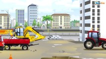 Carros para niños - Carritos para niños - La zona de construcción - Coches y Camiones - Excavadoras