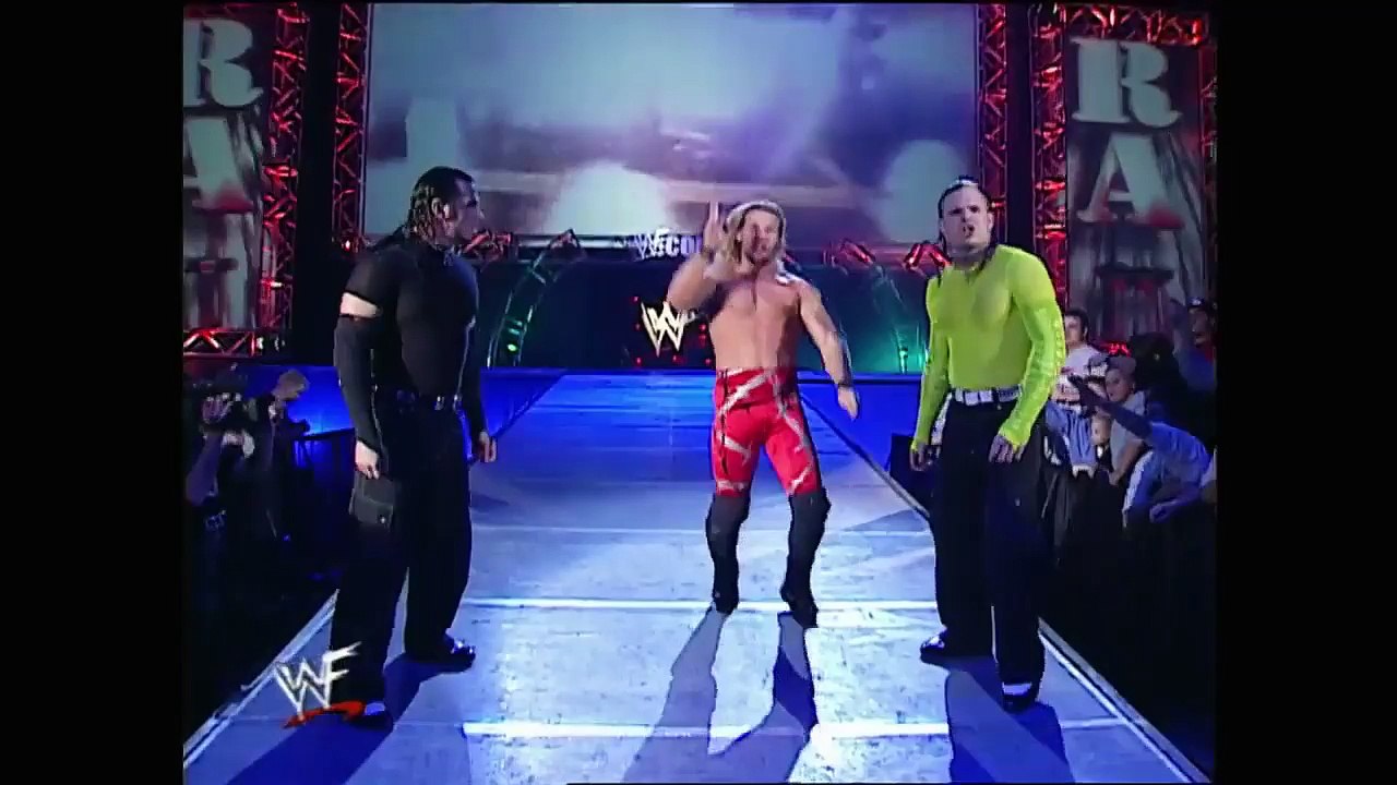 The Hardy Boyz, Chris Jericho vs Perry Satun, Chris Benoit, Dean Malenko Raw 11.27.2000