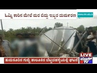 Tumkur: Banyan Tree Falls On Omni Car Near Bettadahalli, Two Dead