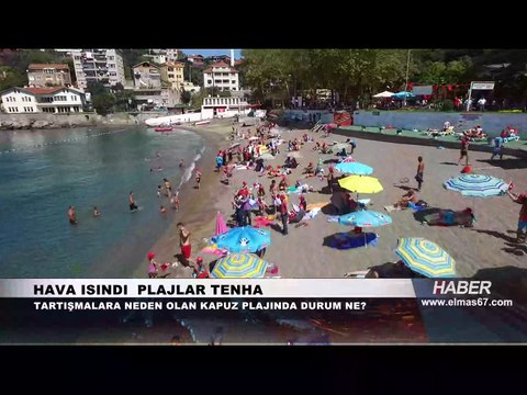 Elmas TV Kapuz Plajı'nda halka mikrofon uzattı