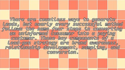 Four Stages of Lead Generation