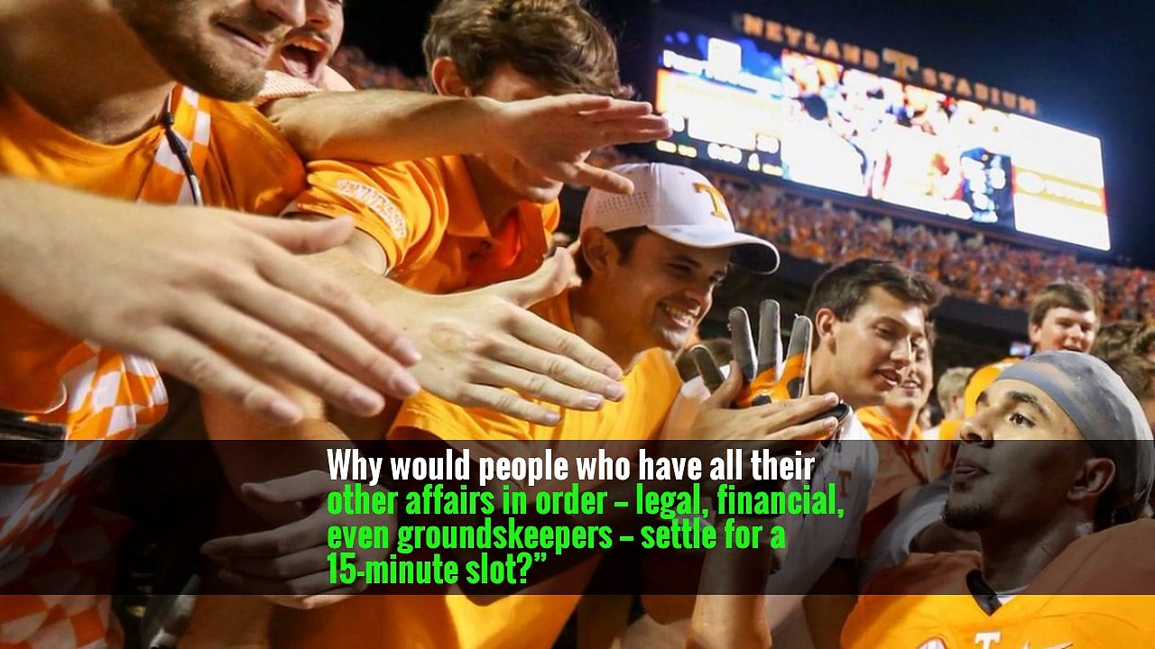 Why would people who have all their other affairs in order — legal, financial, even groundskeepers — settle for a 15-minute slot?”