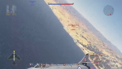 War Thunder - Hawker Hunter [ 2 kills Joystick Combat ]