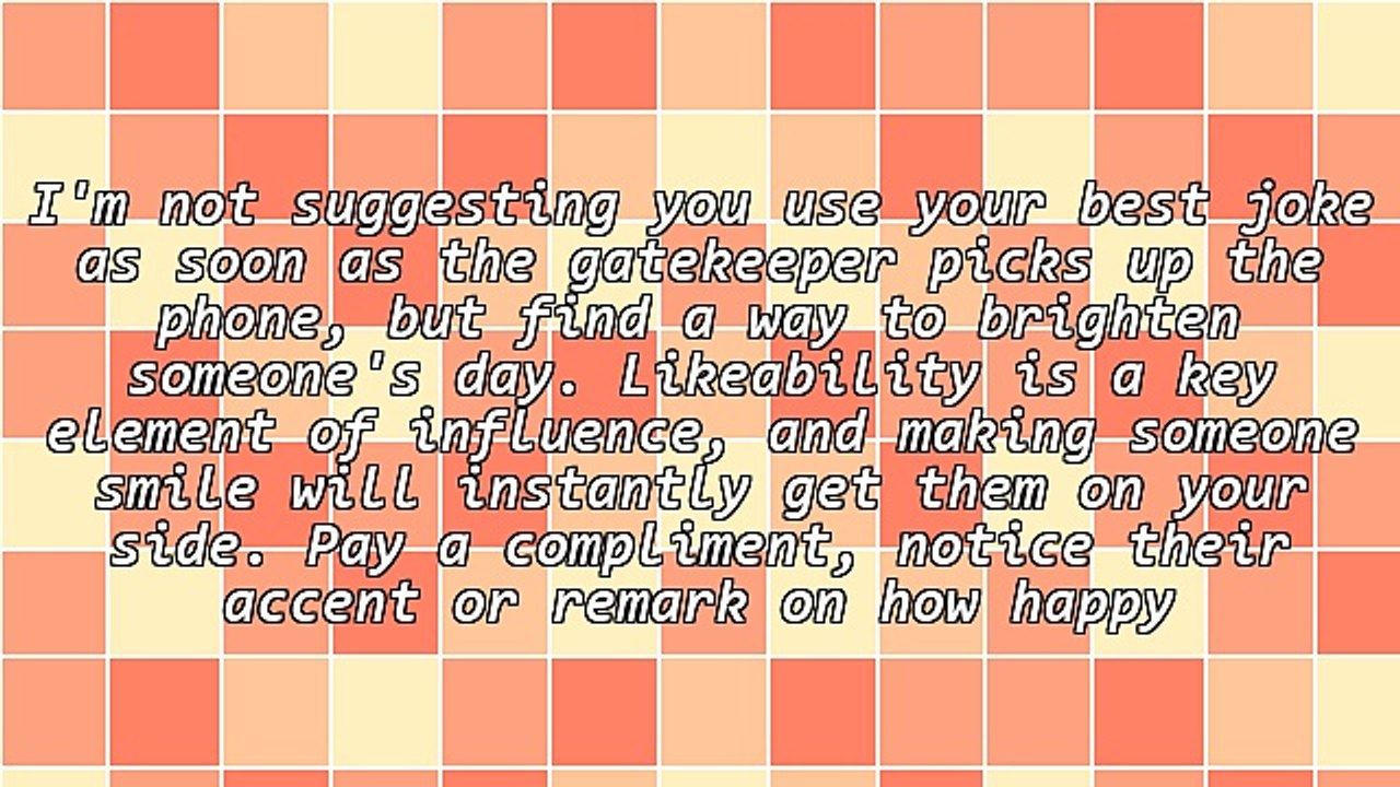 Tips for Getting Through Gatekeepers