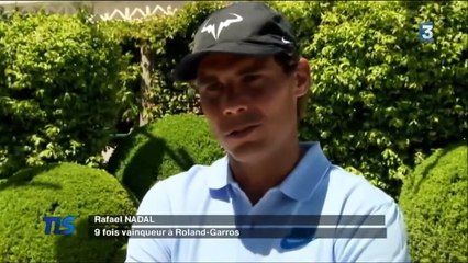 Rafael Nadal Interview for French TV at RG, 26 May 2017