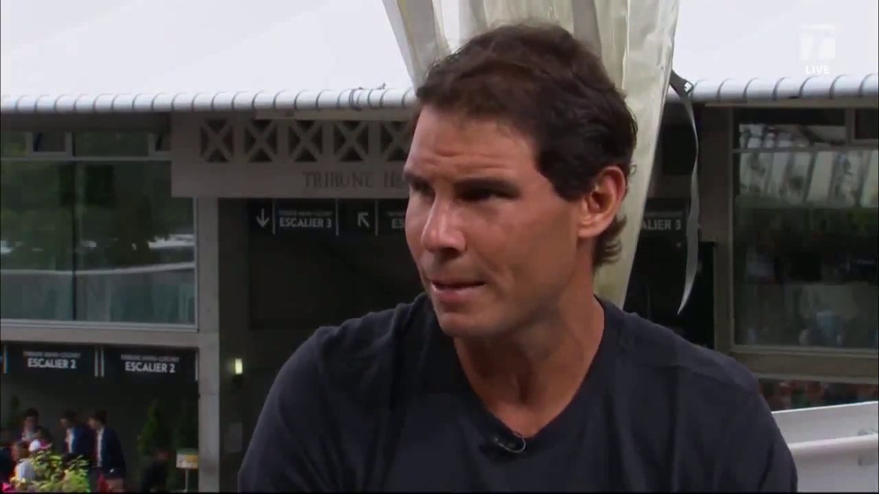 Rafael Nadal Interview for Tennis Channel at RG, 3 June 2017