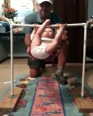 Baby Does Chin Ups