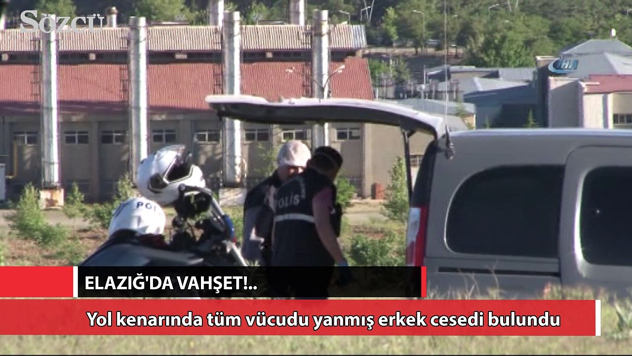 Elazığ’da yanmış erkek cesedi bulundu