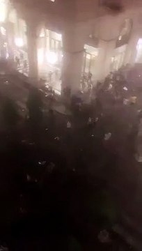 Panique où étaient réunis des supporters de la Juventus à Turin