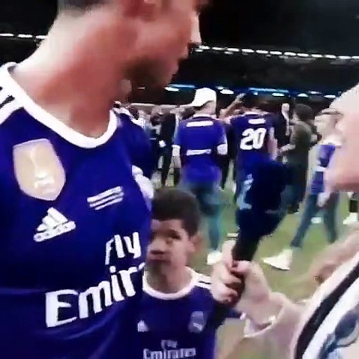 Cristiano Ronaldo KISS his girlfriend Georgina Rodriguez after winning the Uefa Champions League