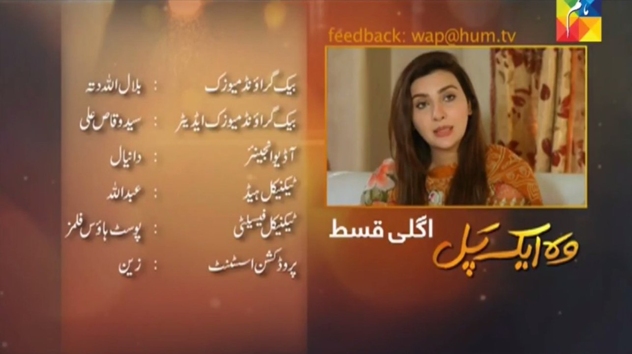 Woh Aik Pal Episode 14 Promo on Hum Tv