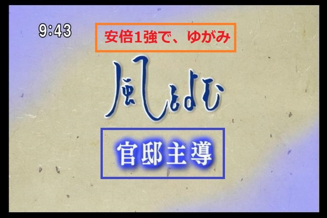風をよむ　官邸主導【安倍1強で、ゆがみ】