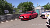 Audi RS6 Avant C7 vs Audi RS7 Accelerations On The Nurburgring!