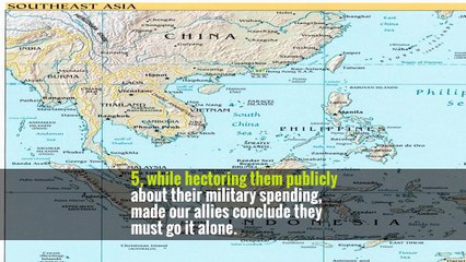 Or if China takes aggressive action in the South China Sea, threatening our Asian allies as well as our own freedom of navigation, will our Western allies