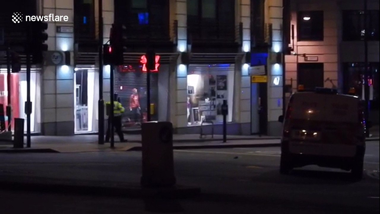 Scene at London Bridge after controlled explosion
