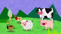 Finger Family Song Farm Animals _ Animals Finger Family Song _ Nursery Rhymes for Children