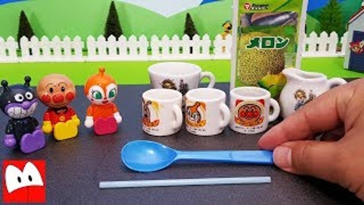 アンパンマン アニメ ミニチュアカップとメロンジュース おもちゃ キッズトイ ❤ ごっこ 遊び 子供向け おもちゃアニメ トイキッズ キッズ アニメ＆おもちゃToy anpanman