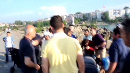 Beton Blok Arasına Düşen Minik Çocuğu İmam Böyle Kurtardı