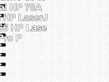 HP 78  Cartucho de tóner Original HP 78A Negro para HP LaserJet Pro P1566  HP LaserJet