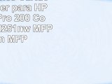 4 Compatibles Cartuchos de tóner para HP Laserjet Pro 200 Color M251n M251nw MFP M276n MFP
