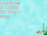 Ink Centery  Pack de 3 tóners compatibles con Brother TN2220 TN450 TN2200 Color negro