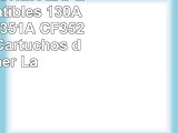 Pack de 4 TONER EXPERTE Compatibles 130A CF350A CF351A CF352A CF353A Cartuchos de Tóner