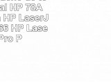 HP 78  Cartucho de tóner Original HP 78A Negro para HP LaserJet Pro P1566  HP LaserJet