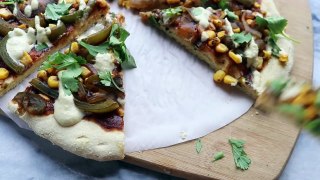 Loaded Enchilada Pizza Pie    EPIC Vegan Recipe!