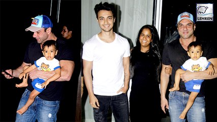 Sohail Khan CUTELY Carries Ahil In His Arms