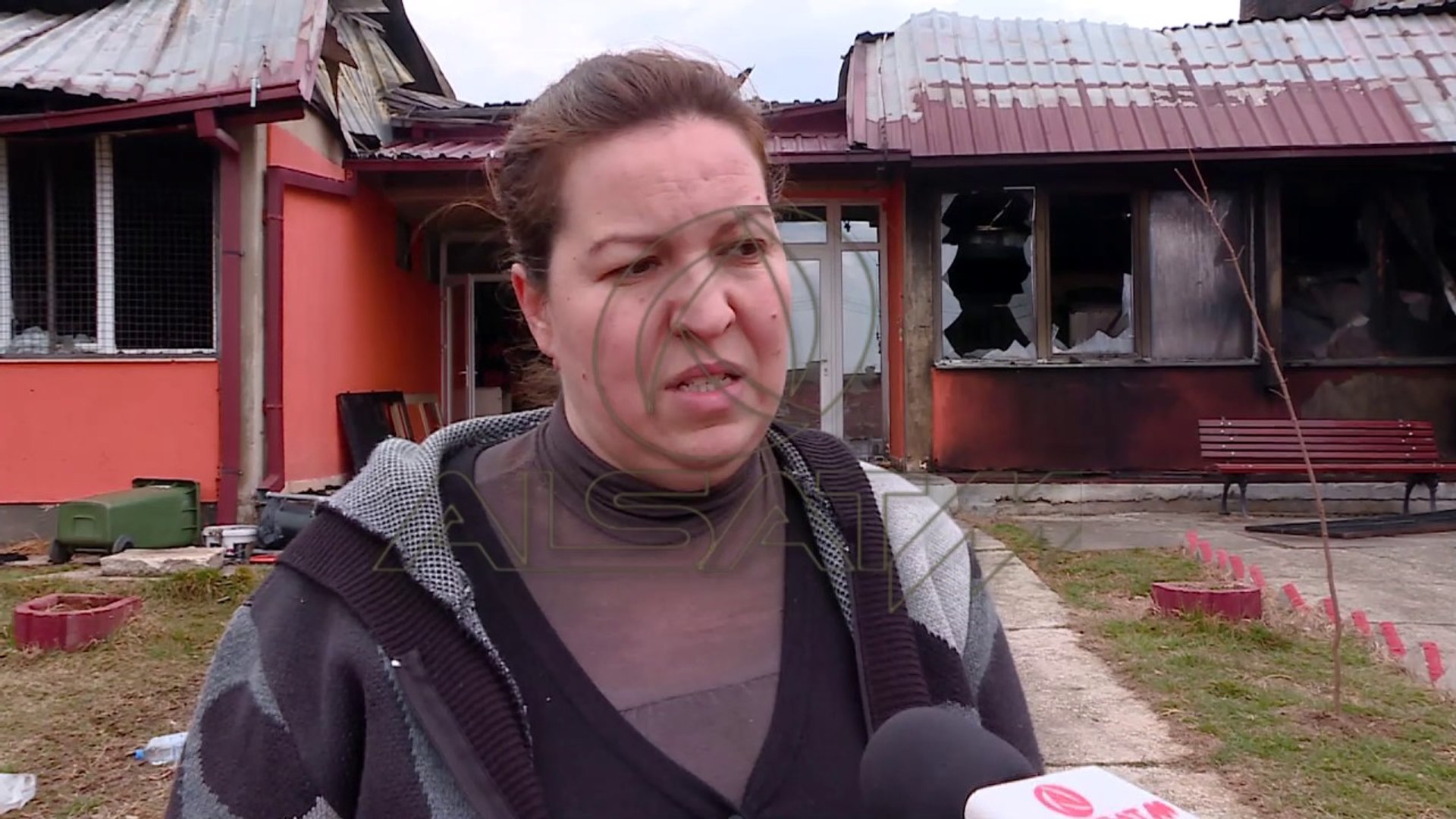 ⁣Изутринава во пожар изгоре единствената градинка во Шуто Оризари