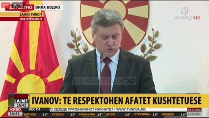 Ivanov refuzon Zaevin: Pengesë platforma shqiptare  - Top Channel Albania - News - Lajme