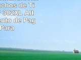 Bosumon Remanufacturados Cartuchos de Tinta por HP 302XL Alto Rendimiento de Páginas Para