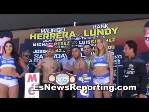 mikey perez vs luis sanchez faceoff and weigh in - EsNews boxing