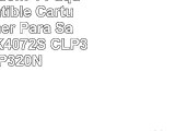 Toner Kingdom 4 Paquete Compatible Cartucho de tóner Para Samsung CLTK4072S CLP320