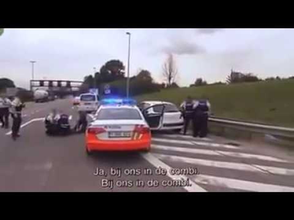 Belgique:police belge course poursuite contre trafiquants poursuite complète