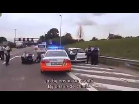 Belgique:police belge course poursuite contre trafiquants poursuite complète