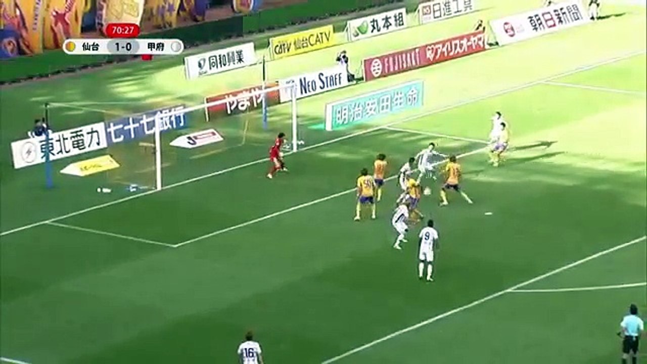 Sendai 2:0 Kofu (Japanese J League. 4 June 2017)