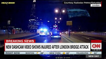 News: Dashcam video shows chaos after London attack