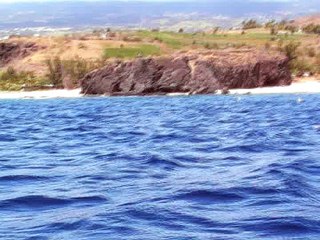 Vue Cote Ouest Ile De La Réunion de la mer