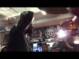 Hank Lundy On Speedbag yells out to herrera! EsNews Boxing