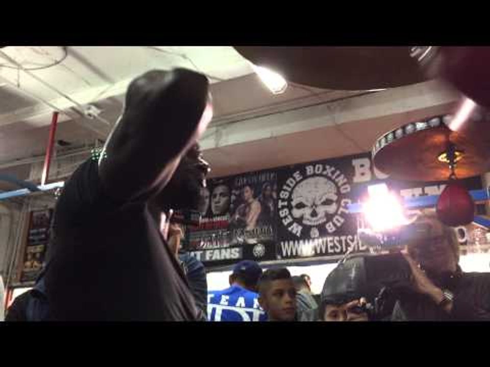 Hank Lundy On Speedbag yells out to herrera! Es...