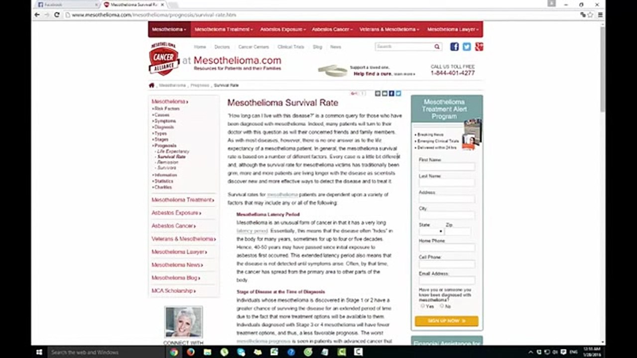 Mesothelioma survival rates 2017 / Dosto AJkal Tezi Se Phelti Hui Aik Bimari