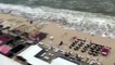 Un mini-tsunami frappe une plage au Pays-Bas et surpris des touristes