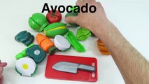 Learn Names of Fruits and Vegetables Toy Cutting Velcrowerwer Fruits and Vegetables Slicing Peeli