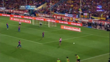 الشوط الثاني مباراة برشلونة و اتلتيك بيلباو 4-1 نهائي كاس اسبانيا 2012