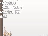 Primera edición de plantillas de letras mayúsculas CAPITAL serifa abecedarios FEDIE050