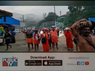 Challenging star Darshan at Sabarimala