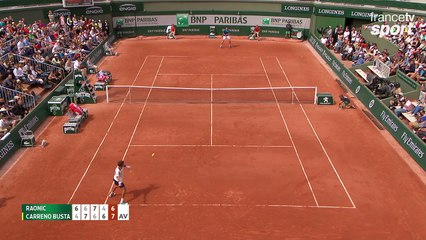 Roland-Garros 2017 : La victoire de Carreno Busta sur Raonic après un match de 4h17 !!!! (6-4, 6-7, 7-6, 4-6, 6-8)