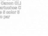 10 Multipack de alta capacidad Canon CLI36  PGI35 Cartuchos Compatibles 5 color 5 negro