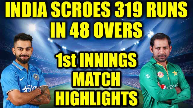 ICC Champions Trophy : India sets 320 run target for Pakistan, Rohit Sharma, Yuvraj played like rockstars | Oneindia New